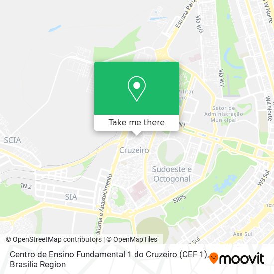 Centro de Ensino Fundamental 1 do Cruzeiro (CEF 1) map