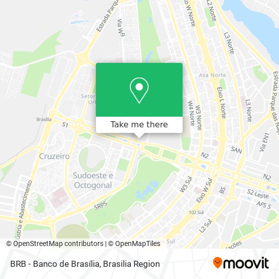 BRB - Banco de Brasília map