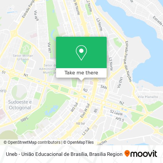 Uneb - União Educacional de Brasília map
