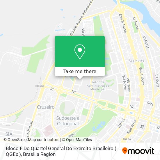 Bloco F Do Quartel General Do Exército Brasileiro ( QGEx ) map