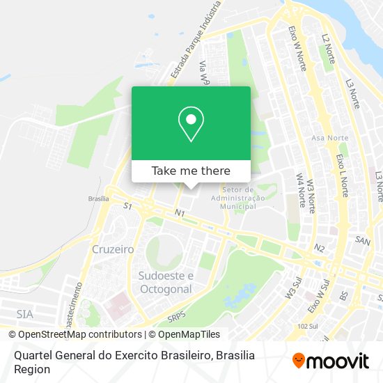 Quartel General do Exercito Brasileiro map