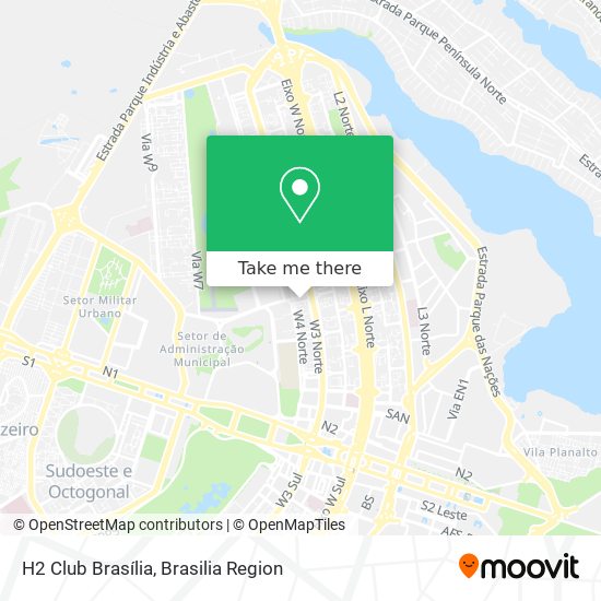 H2 Club Brasília map