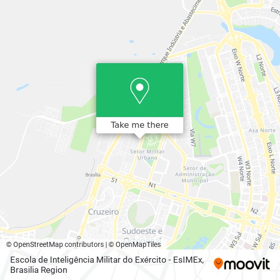 Escola de Inteligência Militar do Exército - EsIMEx map
