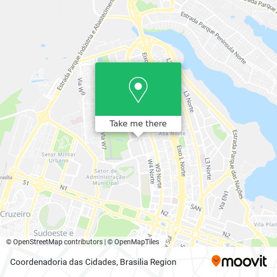 Coordenadoria das Cidades map