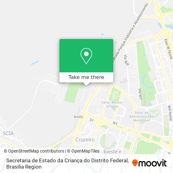Secretaria de Estado da Criança do Distrito Federal map