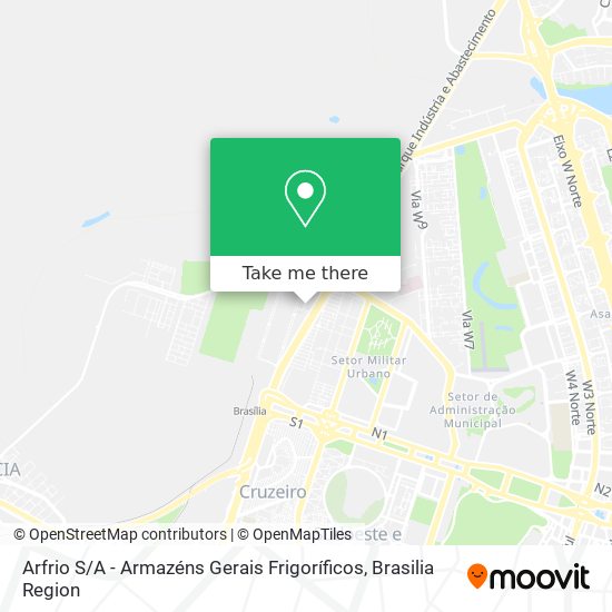 Arfrio S / A - Armazéns Gerais Frigoríficos map