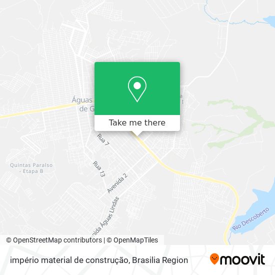império material de construção map