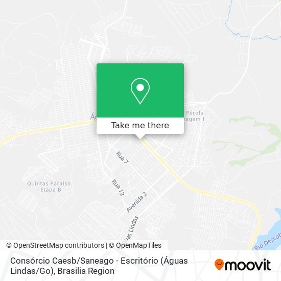 Consórcio Caesb / Saneago - Escritório (Águas Lindas / Go) map