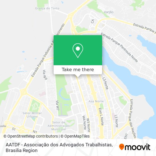 AATDF - Associação dos Advogados Trabalhistas map