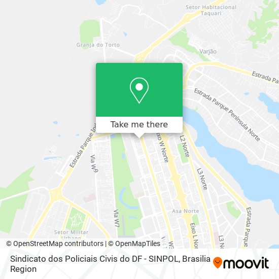Sindicato dos Policiais Civis do DF - SINPOL map