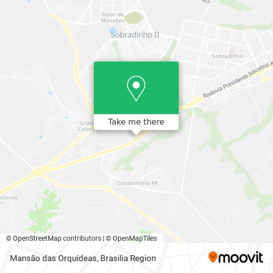 Mansão das Orquídeas map
