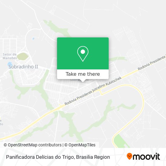 Panificadora Delícias do Trigo map