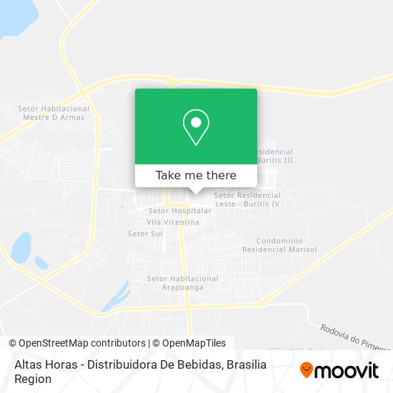 Altas Horas - Distribuidora De Bebidas map