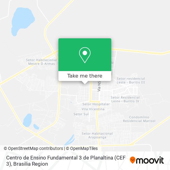 Centro de Ensino Fundamental 3 de Planaltina (CEF 3) map