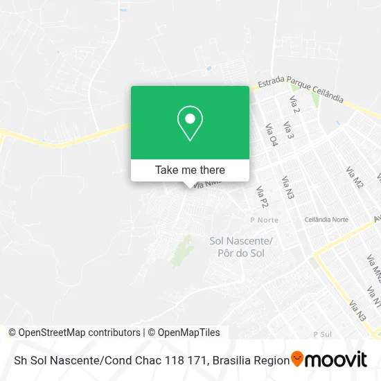 Sh Sol Nascente / Cond Chac 118 171 map