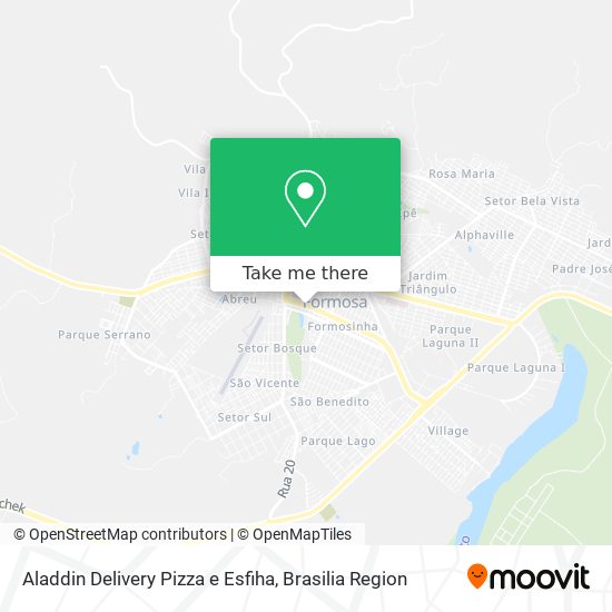 Aladdin Delivery Pizza e Esfiha map