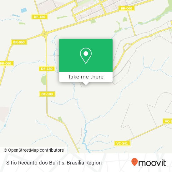 Sitio Recanto dos Buritis map