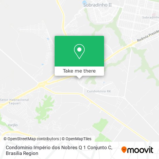 Mapa Condomínio Império dos Nobres Q 1 Conjunto C