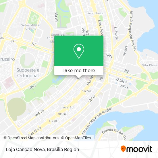 Loja Canção Nova map