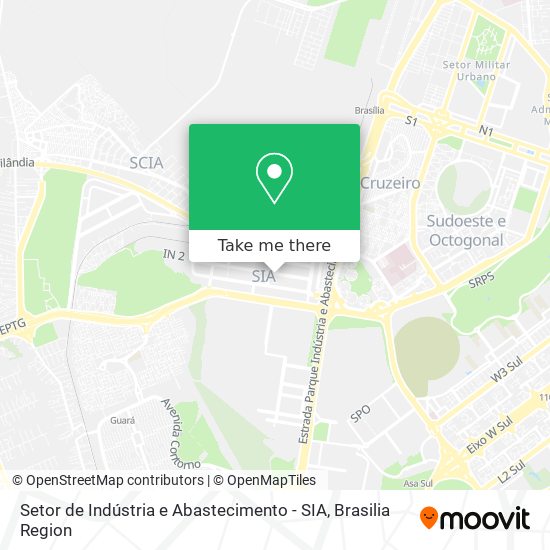 Setor de Indústria e Abastecimento - SIA map