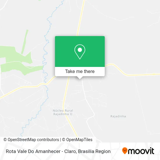 Rota Vale Do Amanhecer - Claro map