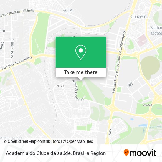 Academia do Clube da saúde map