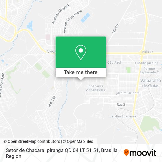 Setor de Chacara Ipiranga QD 04 LT 51 51 map