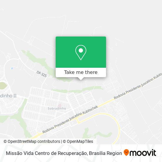 Missão Vida Centro de Recuperação map