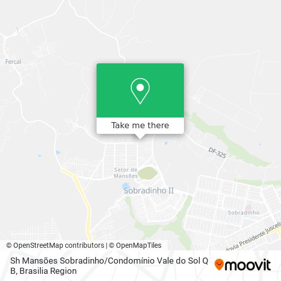 Sh Mansões Sobradinho / Condomínio Vale do Sol Q B map