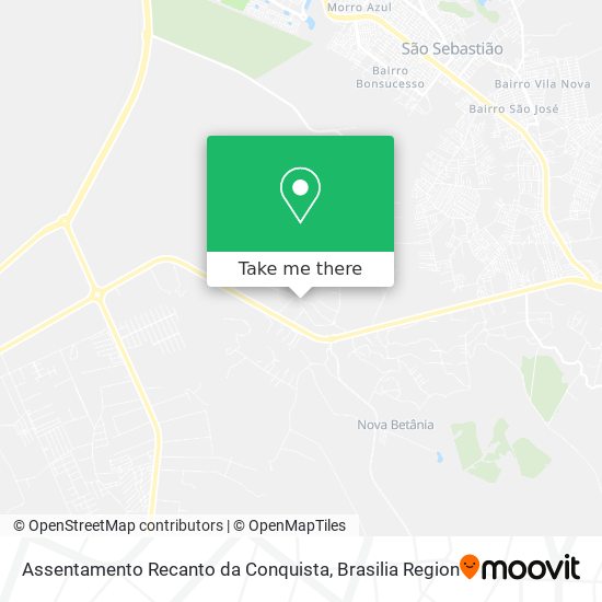 Assentamento Recanto da Conquista map