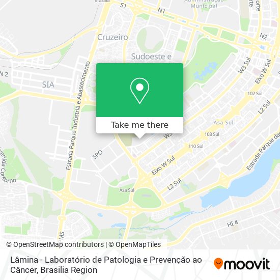 Lâmina - Laboratório de Patologia e Prevenção ao Câncer map