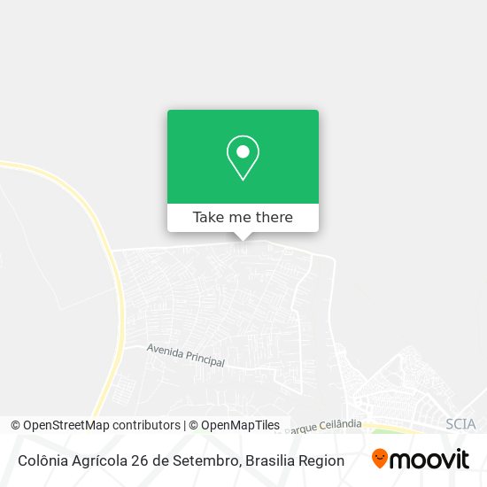 Colônia Agrícola 26 de Setembro map