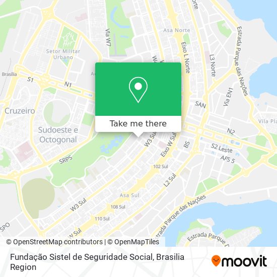 Fundação Sistel de Seguridade Social map