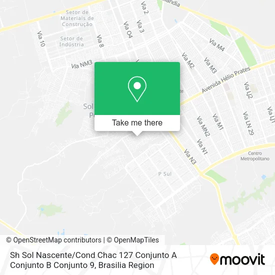 Mapa Sh Sol Nascente / Cond Chac 127 Conjunto A Conjunto B Conjunto 9