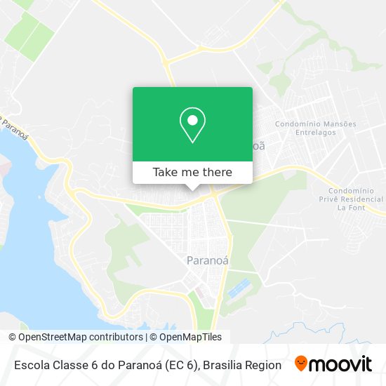 Escola Classe 6 do Paranoá (EC 6) map