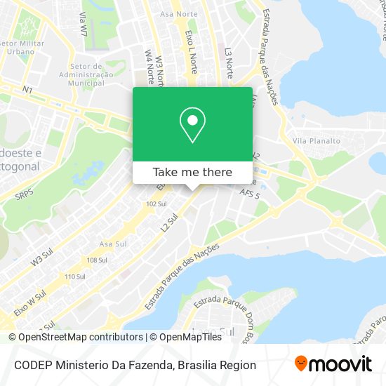 CODEP Ministerio Da Fazenda map