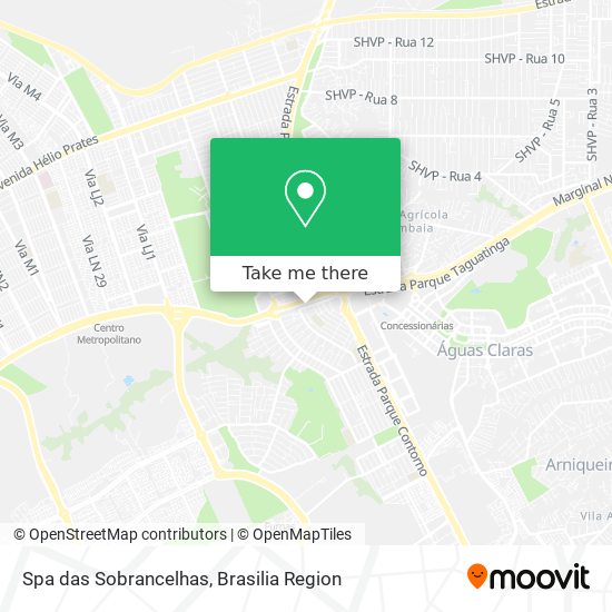 Mapa Spa das Sobrancelhas