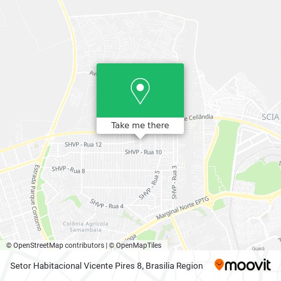 Setor Habitacional Vicente Pires 8 map
