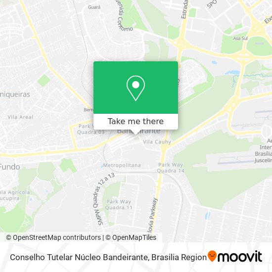 Conselho Tutelar Núcleo Bandeirante map