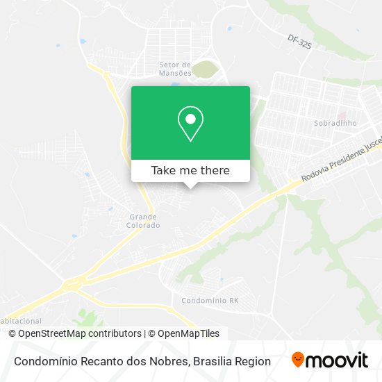 Condomínio Recanto dos Nobres map