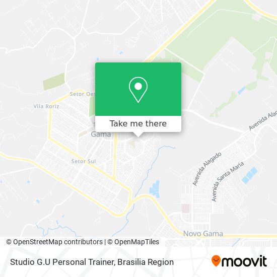 Studio G.U Personal Trainer map