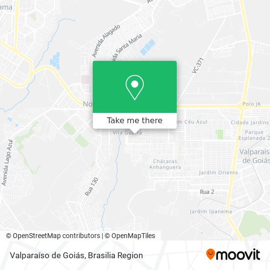 Valparaíso de Goiás map