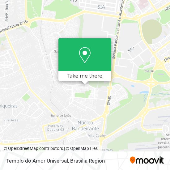 Templo do Amor Universal map