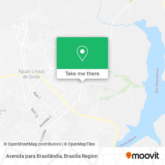 Avenida para Brasilândia map