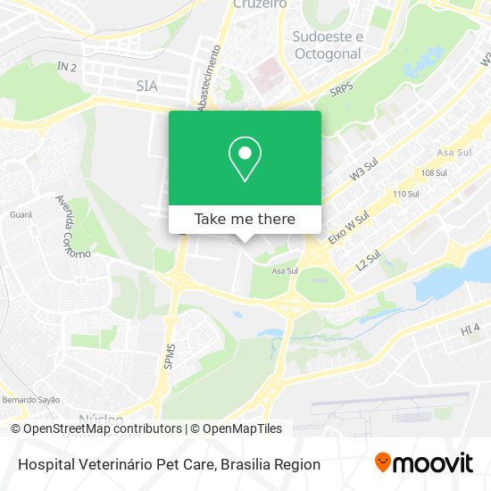 Hospital Veterinário Pet Care map