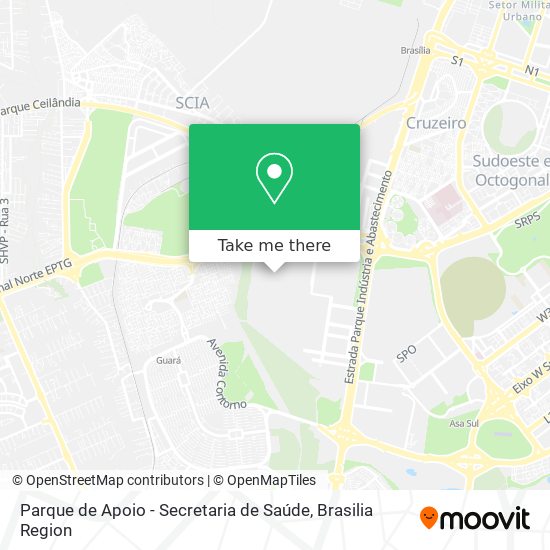 Parque de Apoio - Secretaria de Saúde map