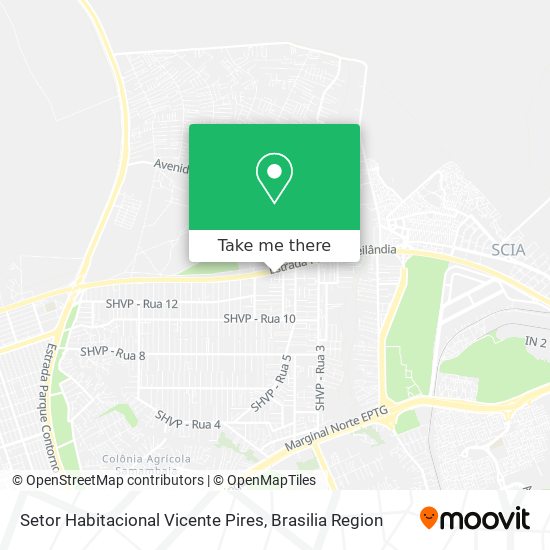Setor Habitacional Vicente Pires map