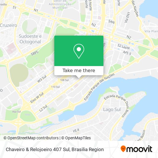 Chaveiro & Relojoeiro 407 Sul map