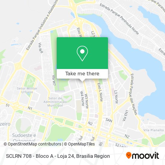 SCLRN 708 - Bloco A - Loja 24 map