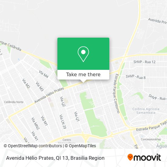 Avenida Hélio Prates, QI 13 map